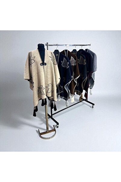 mim eşarp Akmoda Thick Winter Knitwear Long Poncho