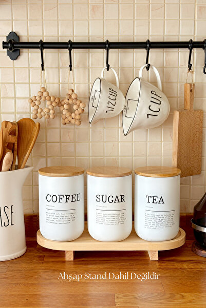 EG75 Mien 3-Piece Glass Jar Set with Bamboo Lids