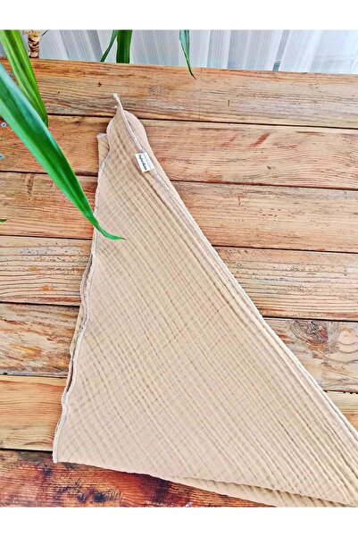 Mufincollection 100% Cotton Muslin Neck Scarf - Scarf - 125 Cm, 4 Layers Soft Texture, Antiallergic Triangle Shape