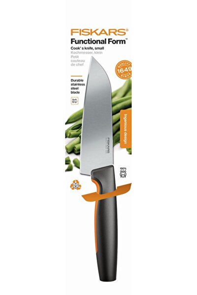 FiSKARS Cutitul bucatarului mic Functional Form, inox japonez, 12 cm, Arginti...