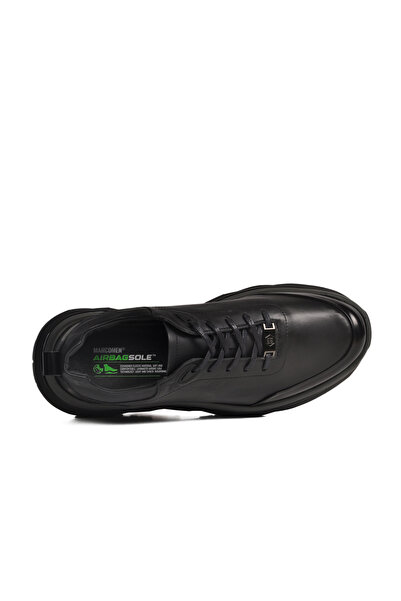 MARCOMEN Siyah Hakiki Deri Bağcıklı Erkek Sneaker 152-22390 M