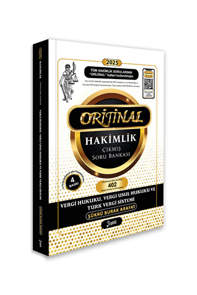 Yetki Yayıncılık ORİJİNAL VERGİ HUKUKU VERGİ USUL HUKUKU VE TÜRK VERGİ SİSTEM...