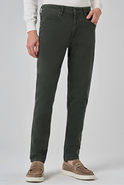 Morven Men's Khaki Denim 5 Pocket Slim Fit Jean Jeans