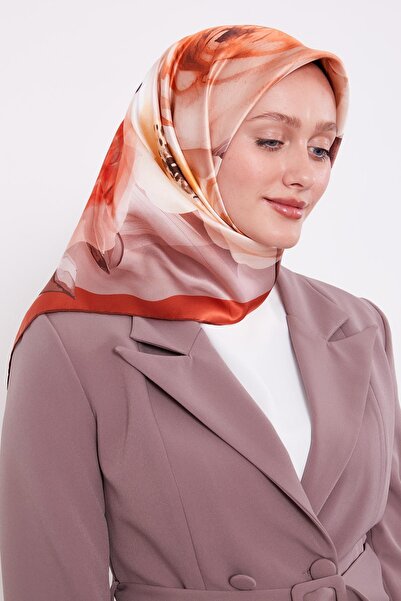 Levidor Pomegranate Flower Soft Floral Pattern Sura Silk Scarf