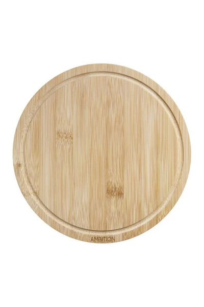 Ambition Paloma round chopping board, bamboo, 24 cm, Brown