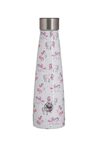 Atrium Unicorn Pattern on White Background Water Bottle