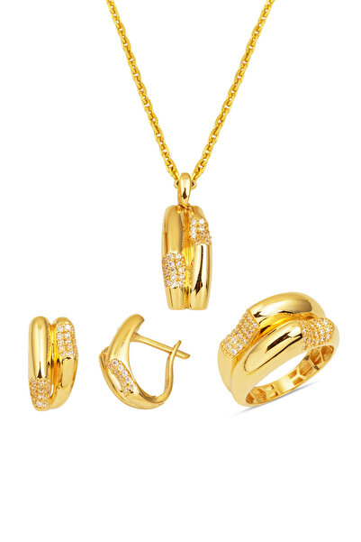 Bilezikci İtalyan Tasarım 14 Ayar Altın Takı Seti