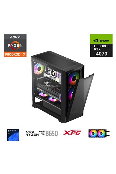 ETERNAL POWER RYZEN 7 9800X3D 64GB DDR5 1TB M.2 RTX 4070 B650 750W 240M