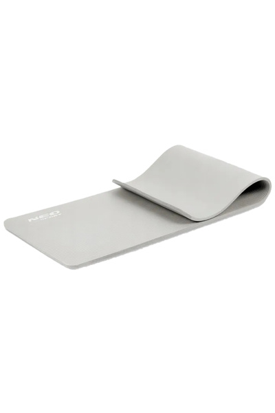 Neo-Sport Non-Slip Waterproof Exercise Mat, Compact & Shock-Absorbent, Grey, 183 x 60 cm - Ideal for Yoga