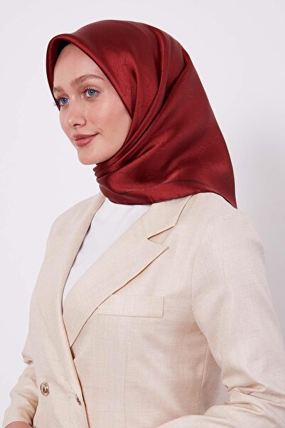 Levidor K.Bordo Honeycomb Pattern Monogram Silk Scarf