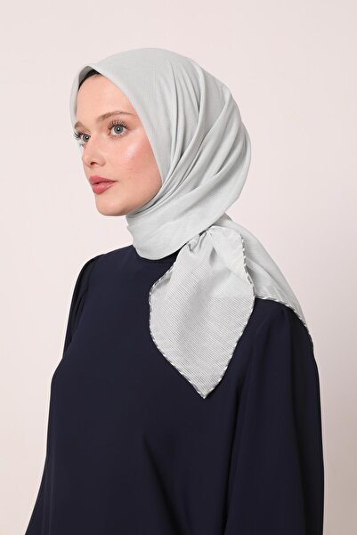 Levidor Μέντα πράσινο ριγέ βαμβακερό κασκόλ