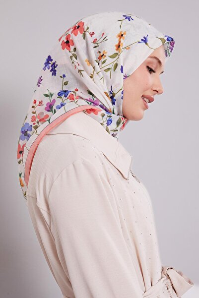 Levidor وشاح ناعم بنمط فرع زهرة يافرواغزي