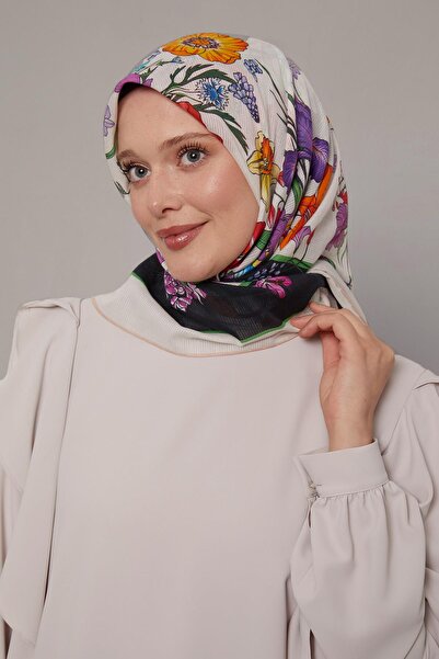 Levidor وشاح قطني بنمط ديزي أسود