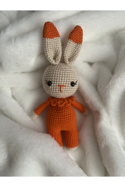 stoks toys Amigurumi Turuncu Tavşan Uyku Arkadaşı