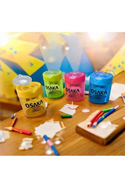 Osaka Çift Hazneli Bıçaklı Gözlü Kalemtraş 1 Adet