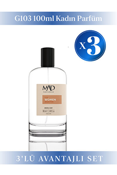 Mad Parfüm 3 Adet 100 ml G103 Selective Kadın Parfüm Seti