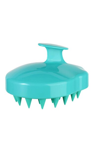 ThermoZen Silicone brush, hair massage, cleansing, scalp toning, hair growth stimulation, turquoise