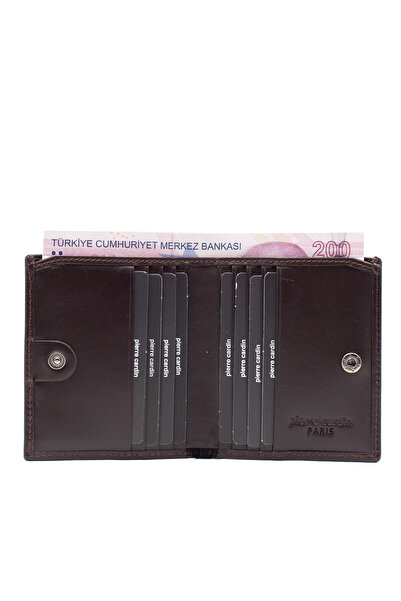 Pierre Cardin Brown Analine Leather Men's Wallet 1635K8N