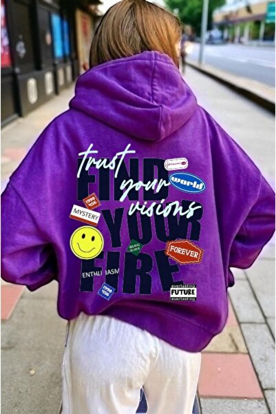 ArtYus Φούτερ Unisex Find Your Fire Πολύχρωμο Προσαρμοσμένο με τύπωμα Βαμβακε...