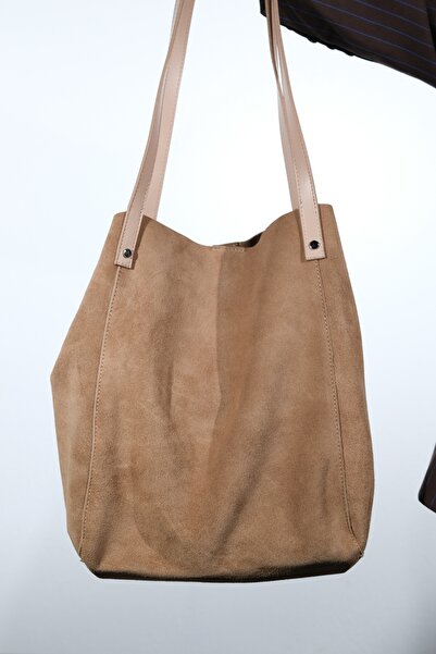 LuviShoes Alfred Mink Genuine Leather Suede Women's Shoulder Bag