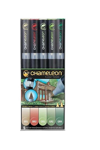 Chameleon Color Tones 5 Natural Coloring Markers for Artistic Drawing