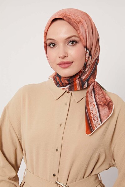 Levidor Βαμβακερό κασκόλ με πράσινο σχέδιο ρίγες