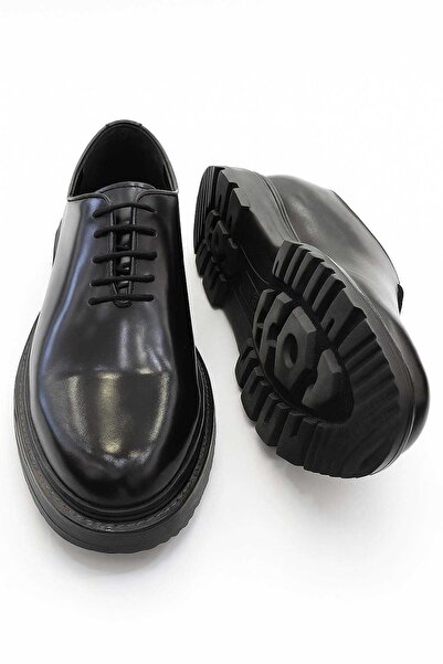 Morven Men's Black Analin Eva Sole Shoes