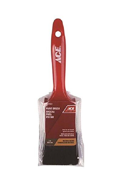 ACE Natural Blend Paint Brush, Red and Black, 2 Inches