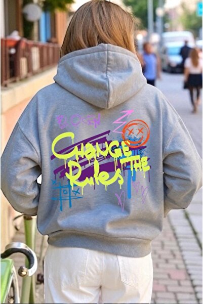 ArtYus Unisex Broken Colorful Special cu imprimeu Cotton supradimensionat cu ...