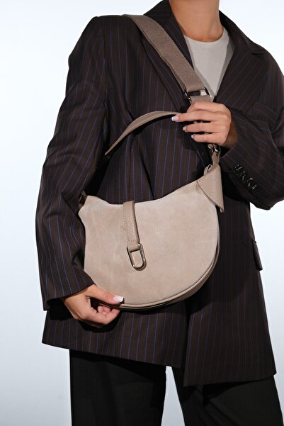 LuviShoes Bexley Mink Suede Genuine Leather Women's Shoulder Bag