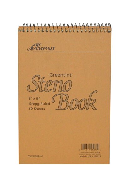 Ampad Greentint Steno Notebook