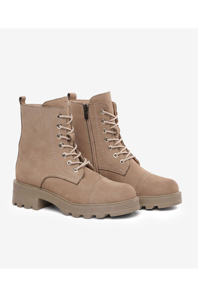 Greyder Women's Mink Nubuck Genuine Leather Military Boots 5K2Ub57802