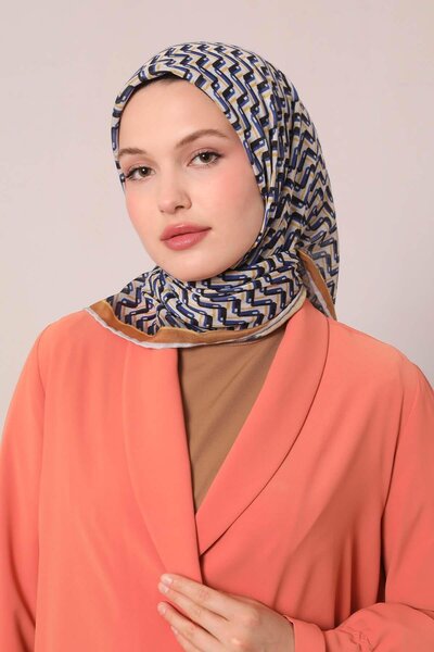 Levidor وشاح ناعم بنمط متعرج ذهبي