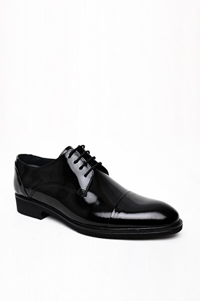 Morven Men's Black Classic Patent Leather Neolit Sole Shoes