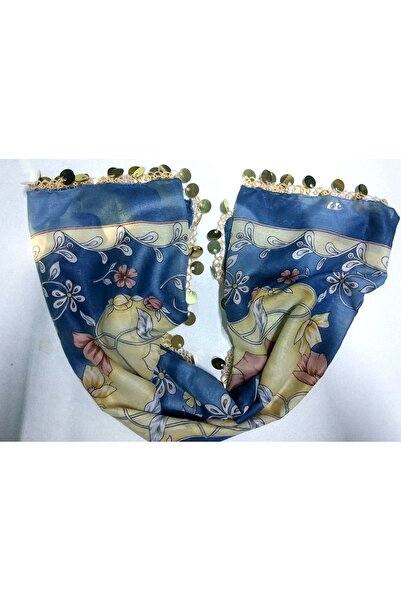 indirimvar El işi Mavi Desenli Pullu Mekik Oyası Yazma/Yemeni