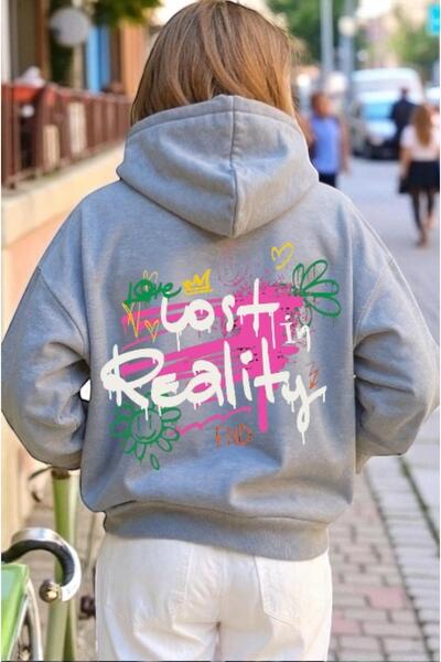 ArtYus Unisex Lost Reality Colorat Special cu imprimeu Bumbac supradimensiona...