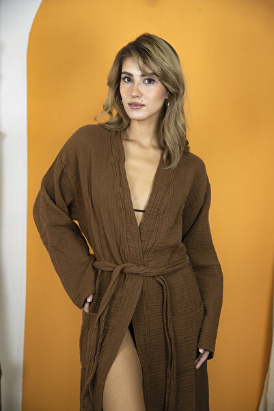 Cosibello Home 4 Layer Muslin Bathrobe - Unisex 100% Cotton Bathrobe