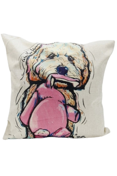 OEM Fata de perna decorativa 45 x 45 cm, modele cu Caini