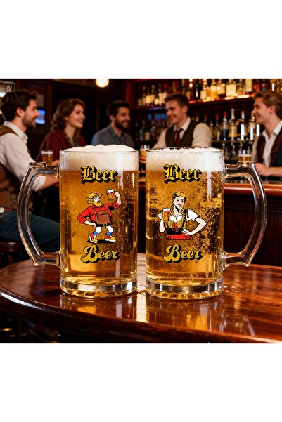 Home 2'li Bira Bardağı - Kadın Erkek 2'li Beer