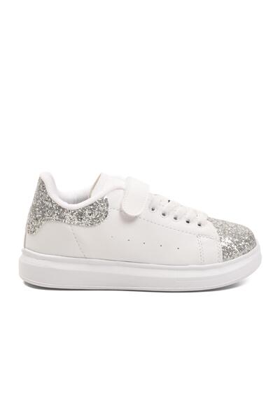 WALKWAY 2540-K F White Glitter Children's Sports Shoes