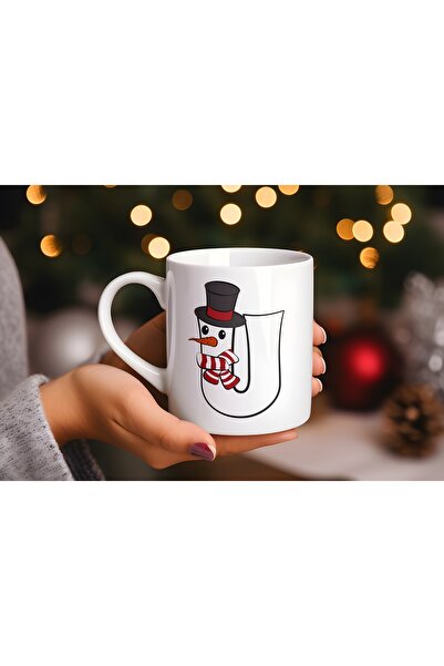 Beramussa كوب على شكل حرف U على شكل رجل ثلج، هدية لعيد الميلاد، تصميمات أكواب...