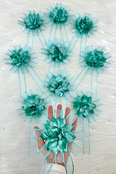 ZEYMERADE Su Yeşili Bohça Süsü, Gelin Damat Çeyiz Düğün Nişan Konvoy Gelin Ar...