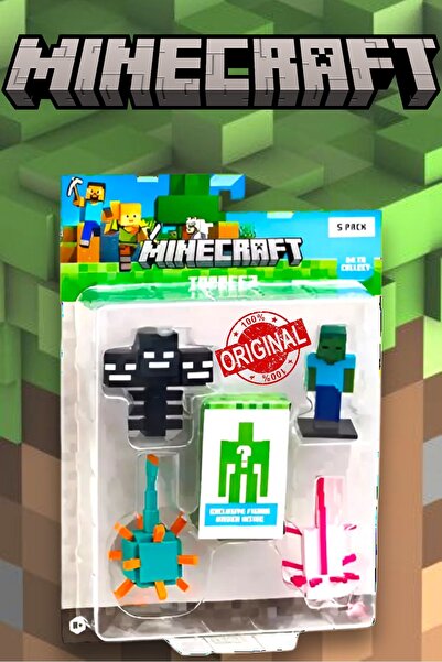 TOYFEST Minecraft 3D Figür Toppeez 5'li Set - MODEL 4