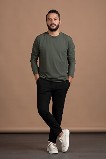 Paul Martin Regular Fit Crew Neck Rayon Fabric Full Lycra Long Sleeve Sweatshirt