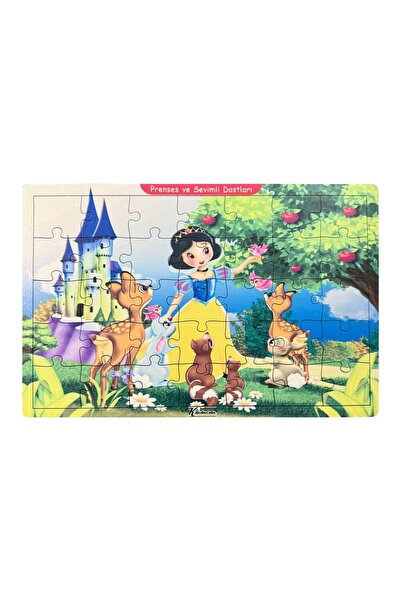 KESKİN COLOR Eğitici Ahşap Çocuk Puzzle 35 Parça - 3 Yaş Üzeri - 1 Adet - 20x...