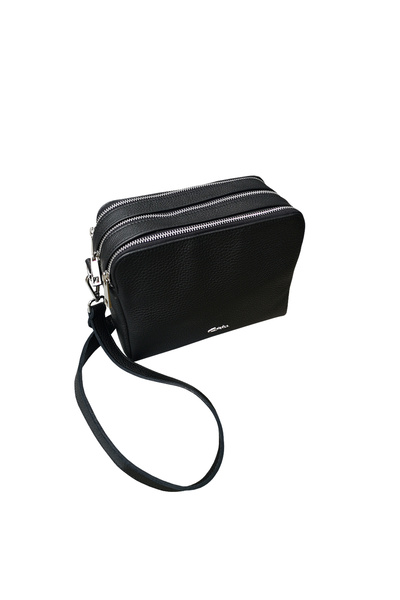 MCLEATHER.RO Geantă din piele naturala - EMA Negru 01