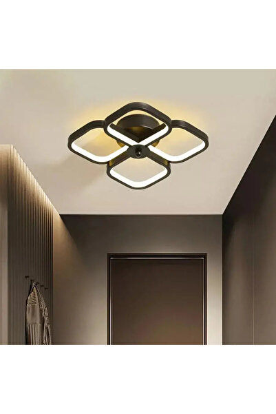 Alessandro DESIGN Candelabru LED VERTEX Tesser 36W, 4 Pătrate, Lumină Rece/Ca...