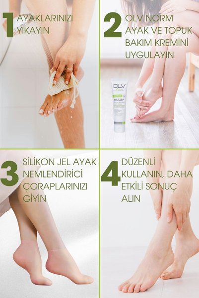 OLV 2 Foot and Heel Care Creams + Silicone Socks (Gift)