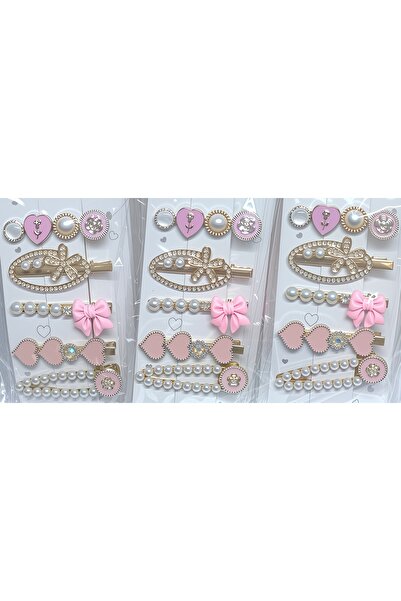 Vi Caro 5'li Şık Tel Toka Hediyelik Zarif Düğün Nişan Özel Gün Tokaları