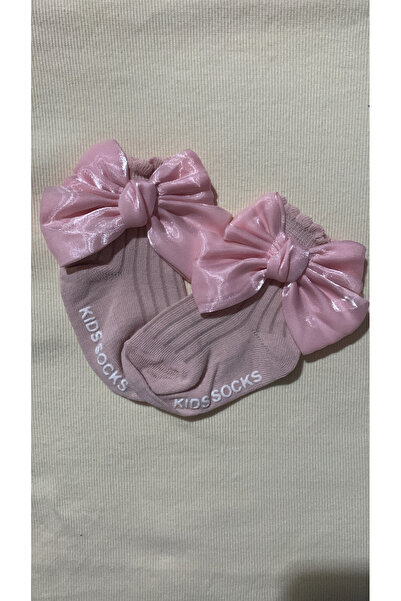 Honeybeeatelier Organza Bow Detailed Cotton Socks